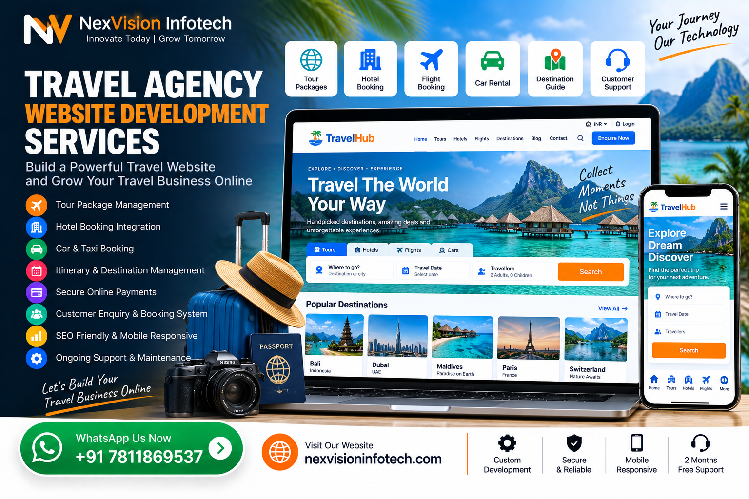 Travel Agency Website Development